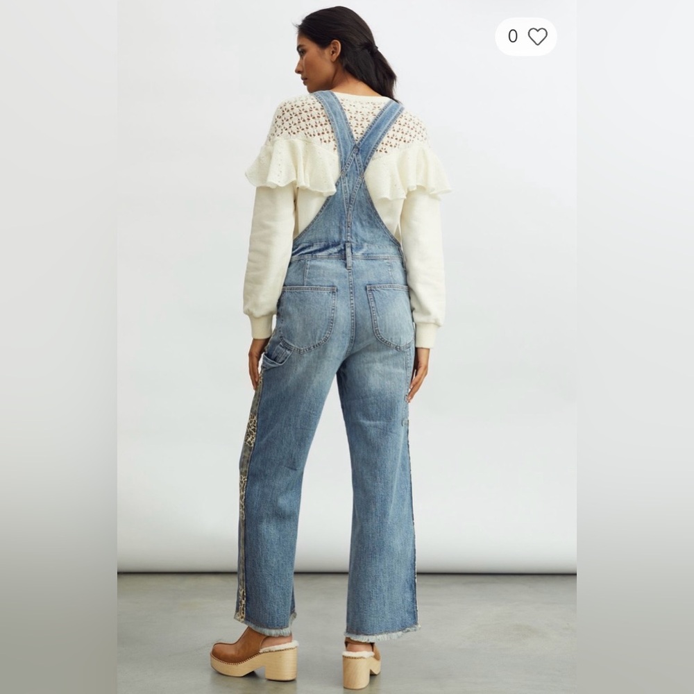 Anthropologie Denim Overalls Pilcro Jean Overalls The Lex Distressed Size 29 NWT - Picture 5 of 16